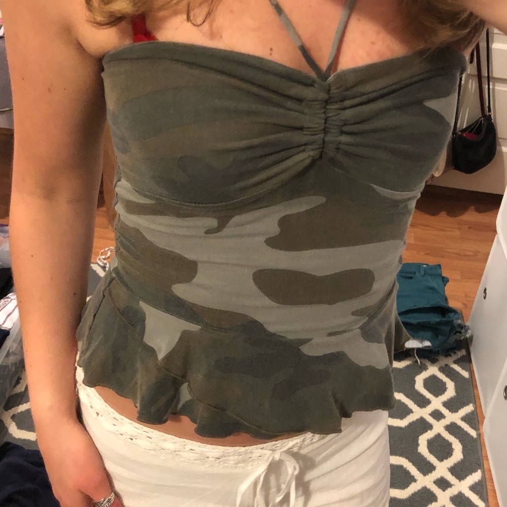 Camo top - size s